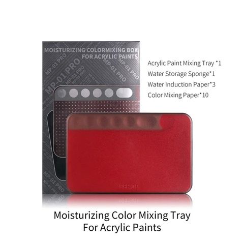DSPIAE PRO Poseidon Moisturizing Color Mixing Box for Acrylic Paints MP-01-PRO
