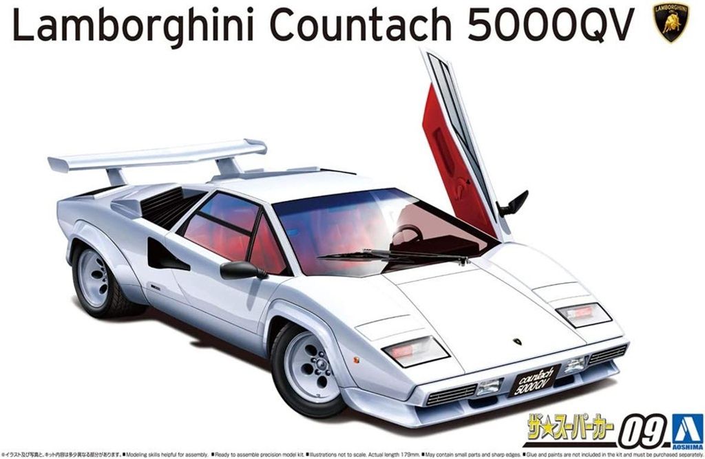 Aoshima 1/24 &#39;85 Lamborghini Countach 5000QV 059456