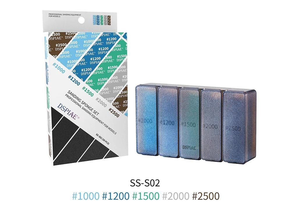 DSPIAE #1000-#2500 Sanding Sponge 30Pcs SS-S02