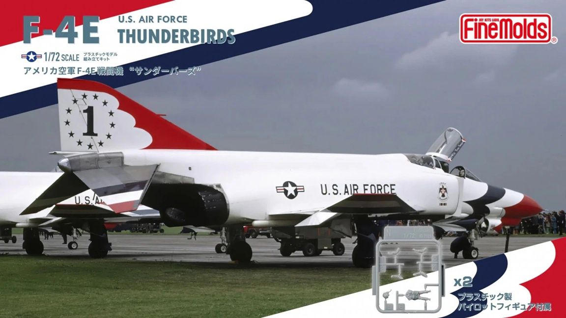 Fine Molds 1/72 U.S. Air Force F-4E &quot;Thunderbirds&quot; w/Pilot figures 72941