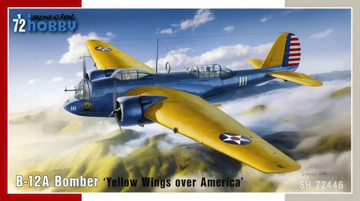 Special Hobby 1/72 B-12A Bomber &#39;Yellow Wings Over America&#39; 72446