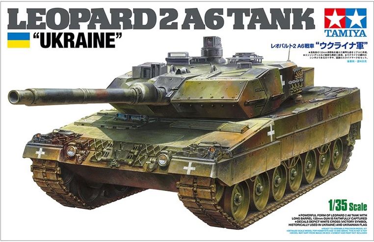 Tamiya 1/35 Leopard 2 A6 Tank &quot;Ukraine&quot; 25207