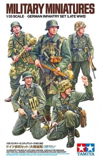 Tamiya 1/35 German Infantry Figure Set (Late WWII) 35382
