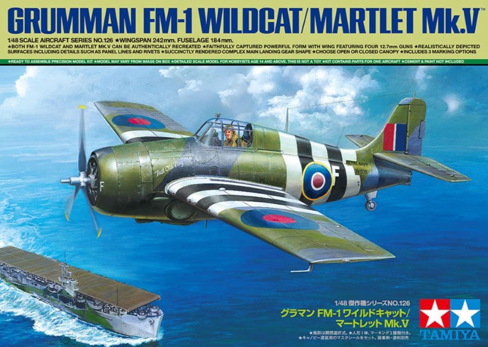 Tamiya 1/48 Grumman FM-1 Wildcat / Martlet Mk.V 61126