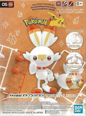 Bandai Pokemon Scorbunny #05 Quick Kit 2561633