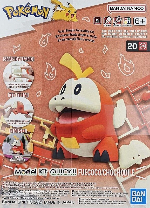 Bandai Pokemon Fuecoco #20 Quick Kit 2752554