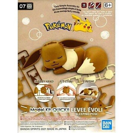 Bandai Pokemon Eevee (Sleeping Pose) #07 Quick Kit 2570605