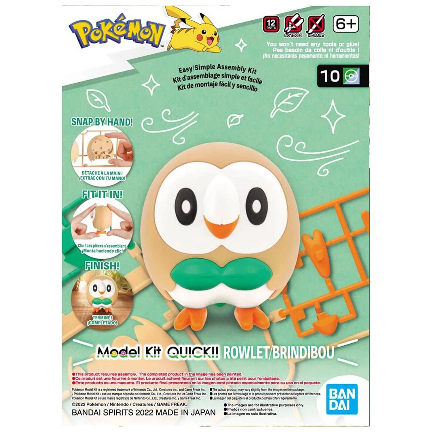 Bandai Pokemon Rowlet #10 Quick Kit 2617945