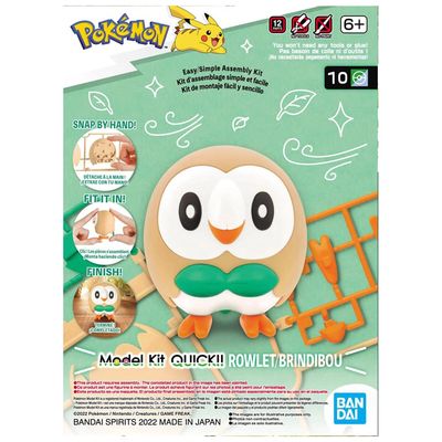 Bandai Pokemon Rowlet #10 Quick Kit 2617945