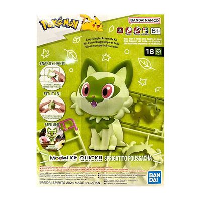 Bandai Pokemon Sprigatito #18 Quick Kit 2730079