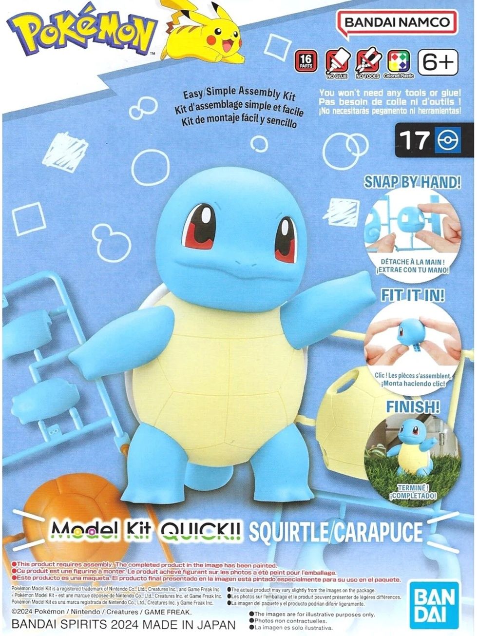 Bandai Pokemon Squirtle #17 Quick Kit 2704425