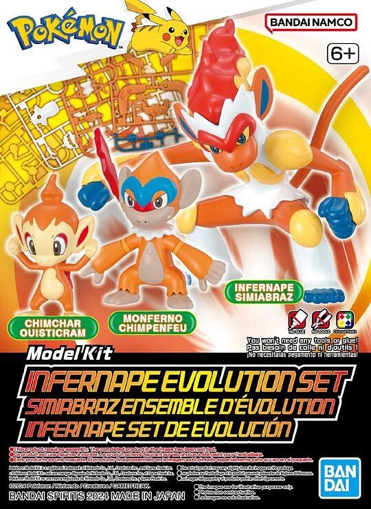 Bandai Pokemon Infernape Evolution Set #07 2730255