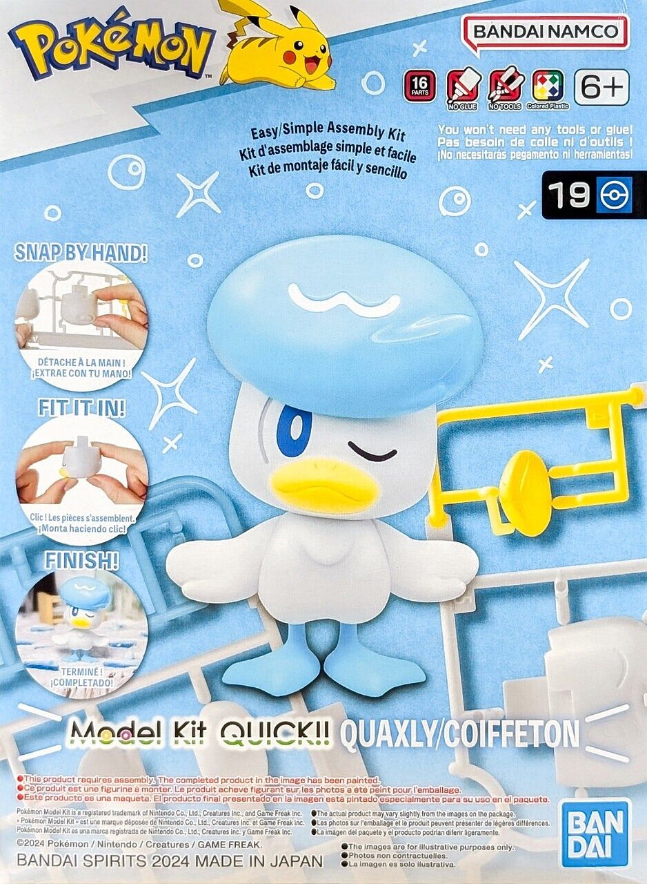 Bandai Pokemon Quaxly #19 Quick Kit 2730081