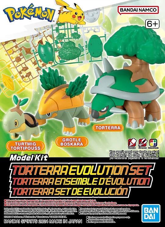Bandai Pokemon Torterra Evolution Set #08 2730257