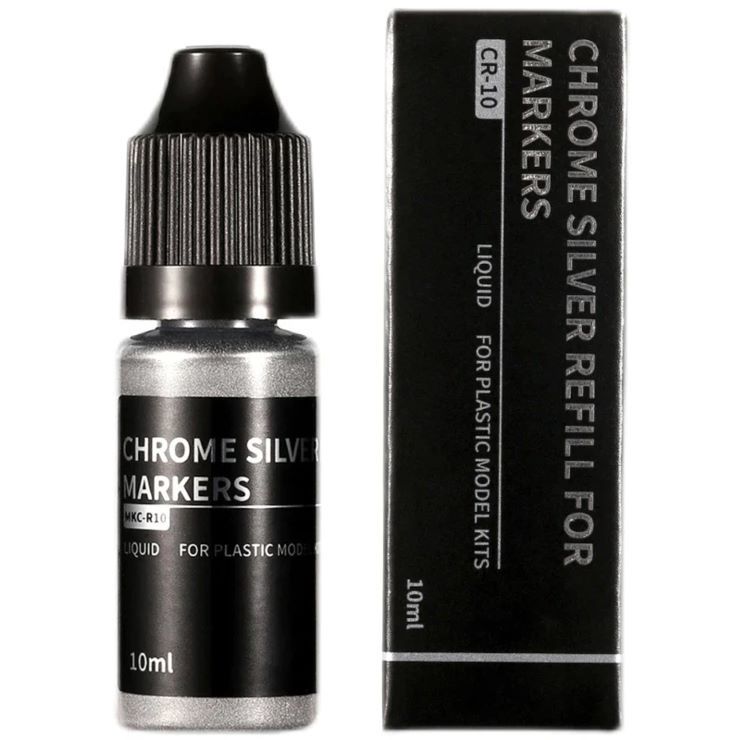 DSPIAE Chrome Silver Refill For Markers 10ml CR-10
