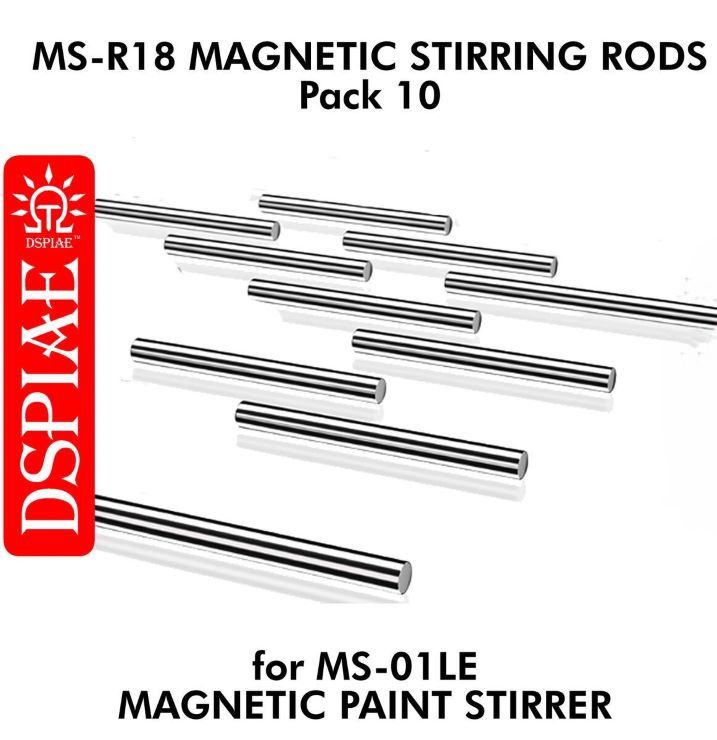 DSPIAE Stirring Rods for Magnetic Mixer 10pcs MS-R18