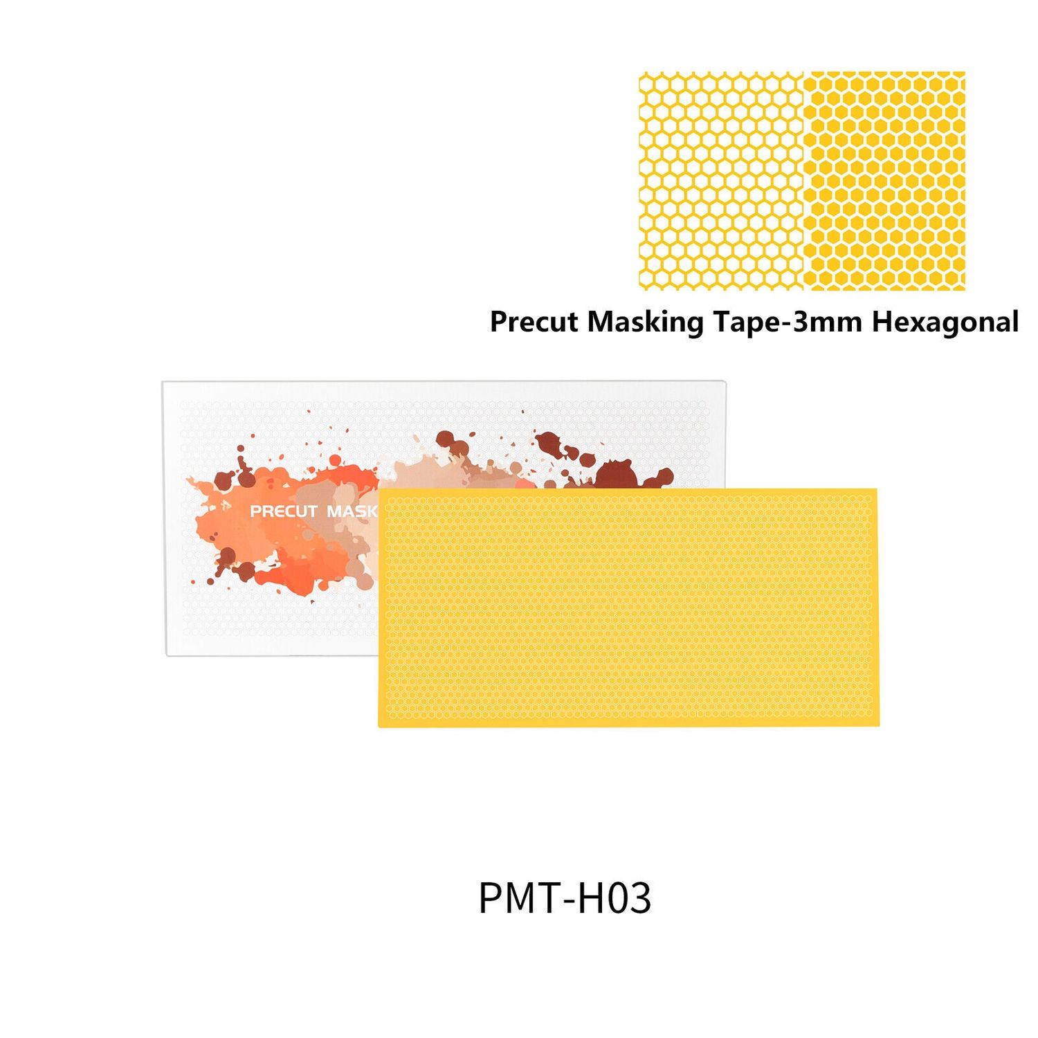 DSPIAE Precut Masking Tape - 3mm Hexagonal PMT-H03
