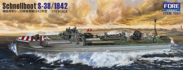 Fore Hobby 1/72 Schnellboot S-38/1942 German Torpedo Boat 1001