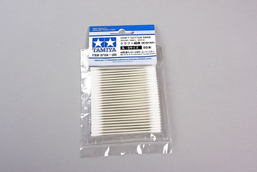 Tamiya Craft Cotton Swab Round Small (50pcs) 87104