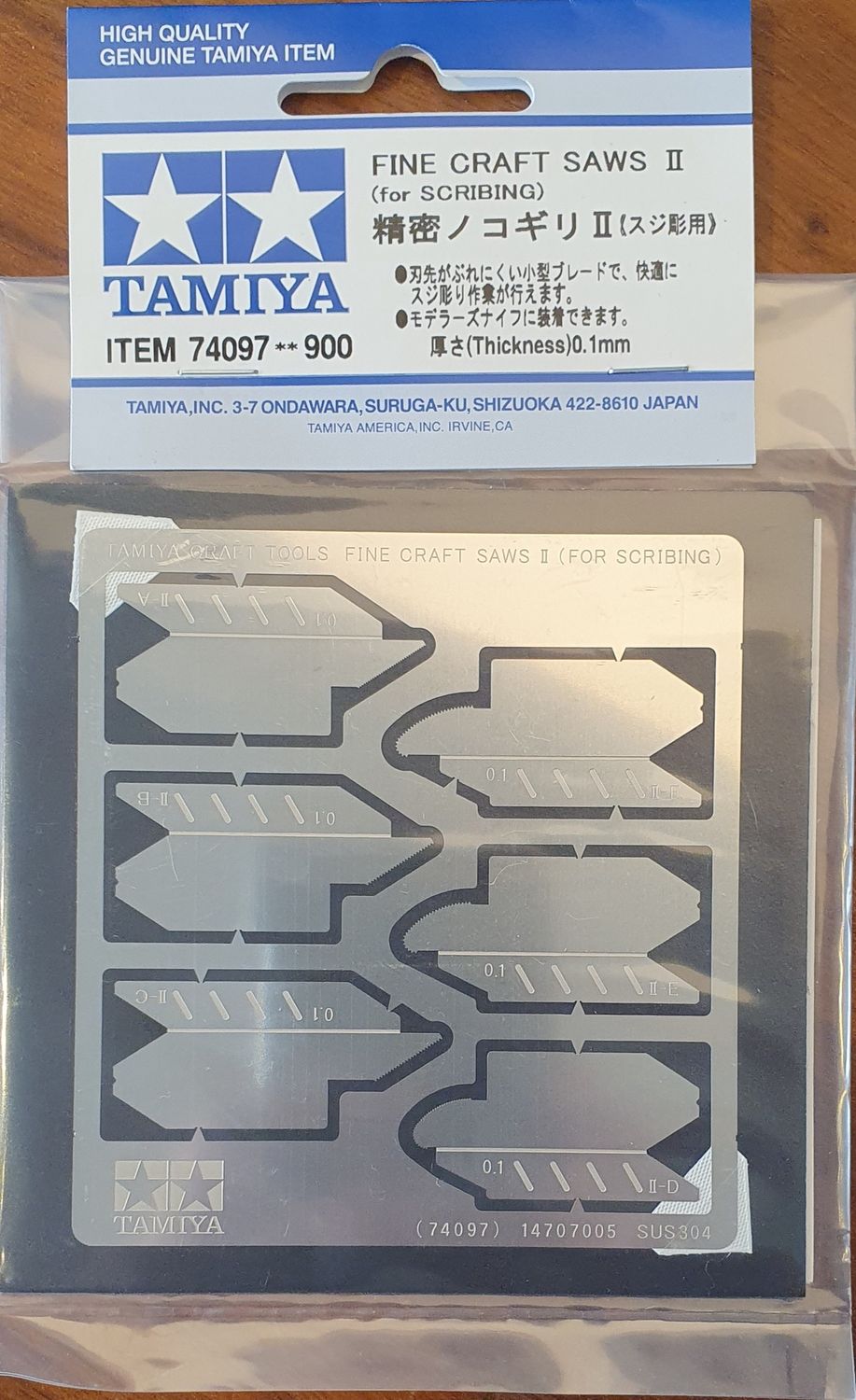 Tamiya Fine Craft Saws II (for Scribing) 74097
