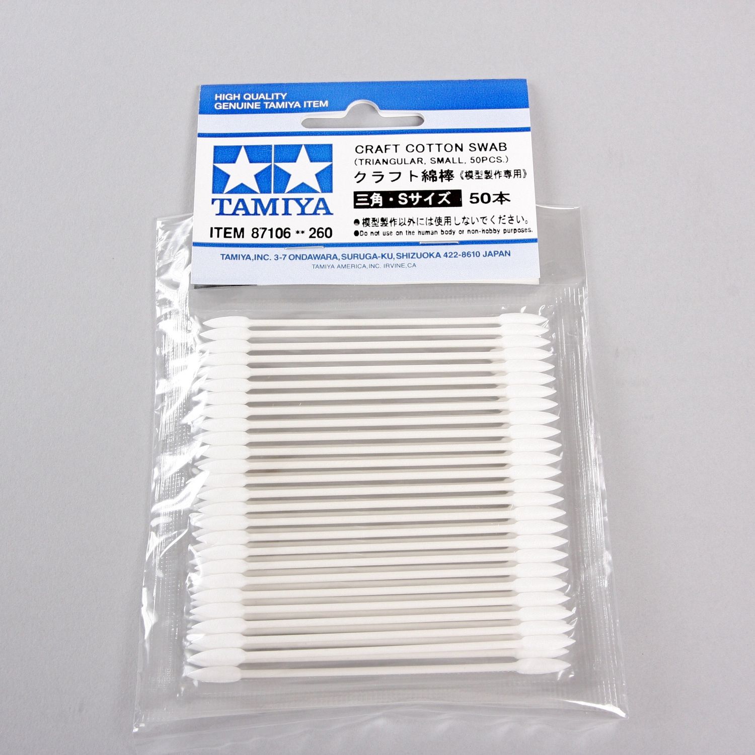 Tamiya Craft Cotton Swab Triangular Small (50pcs) 87106