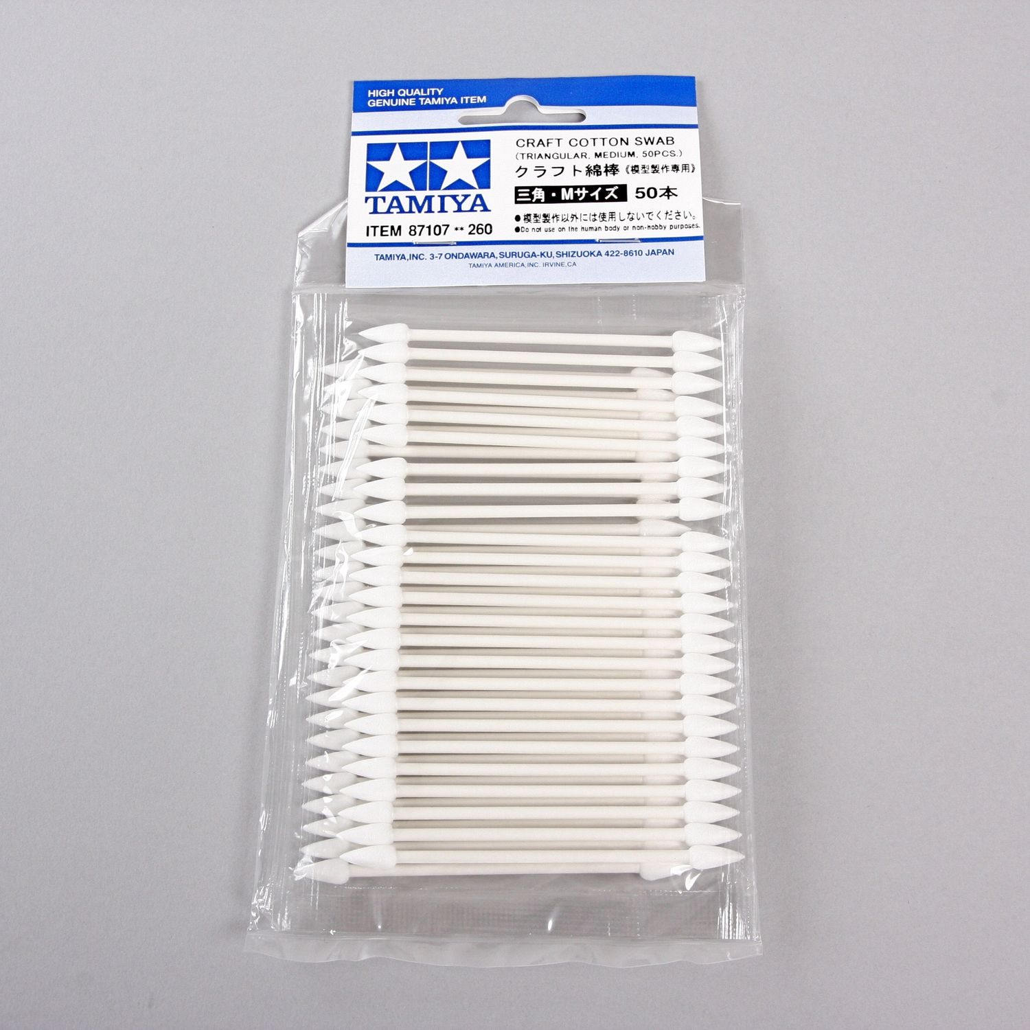 Tamiya Craft Cotton Swab Triangular Medium (50pcs) 87107