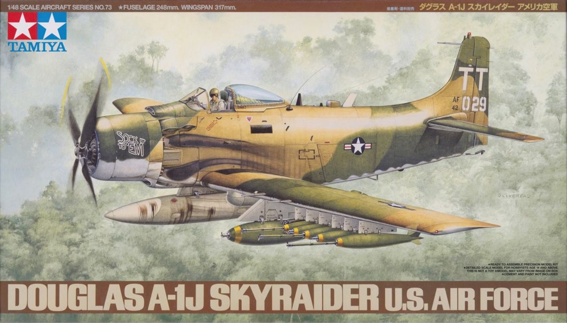 Tamiya 1/48 A1J Skyraider US Aircraft 61073