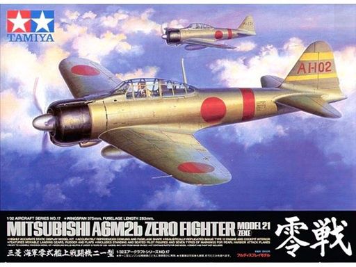 Tamiya 1/32 Mistubishi A6M2b Zero Fighter Model 21 (Zeke) 60317