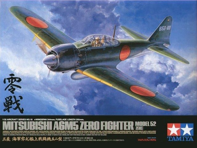 Tamiya 1/32 Mitsubishi A6M5 Zero Fighter Model 52 (Zeke) 60318