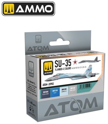 AMMO by Mig  ATOM Su-35 Flanker-E Paint Set 20902