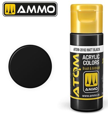 AMMO by Mig  ATOM Acrylic Matt Black 20163