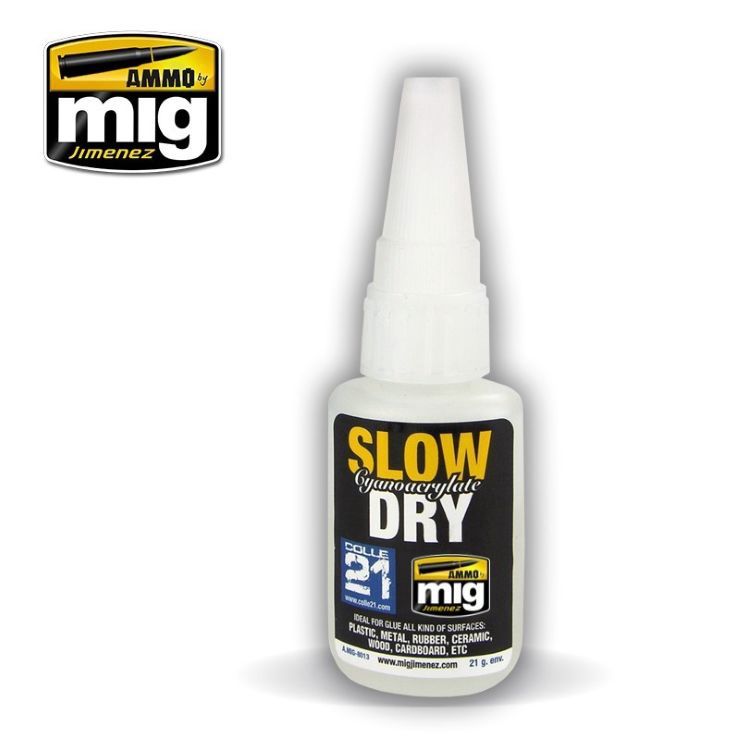 AMMO by Mig  Slow Dry Cyanoacrylate Super Glue 21g 8013