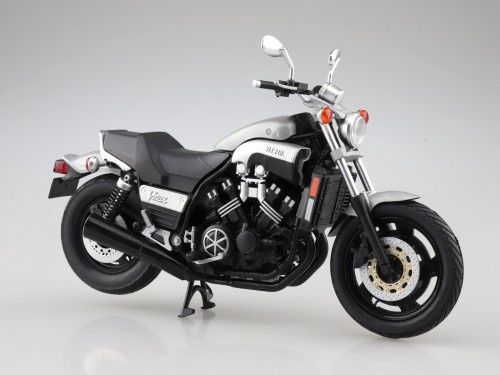 Aoshima 1/12 Yamaha Vmax New Silver Dust Diecast 111864