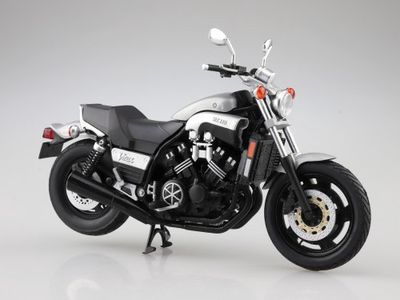 Aoshima 1/12 Yamaha Vmax New Silver Dust Diecast 111864