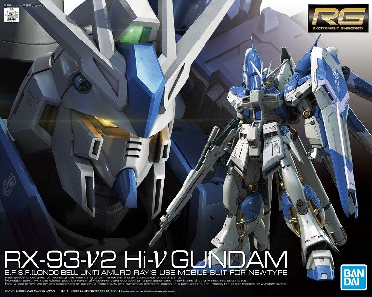 Bandai 1/144 RG RX-93-ν2 Hi-Nu Gundam E.F.S.F. (Londo Bell Unit) Amuro Ray&#39;s Use for Newtype 5061915