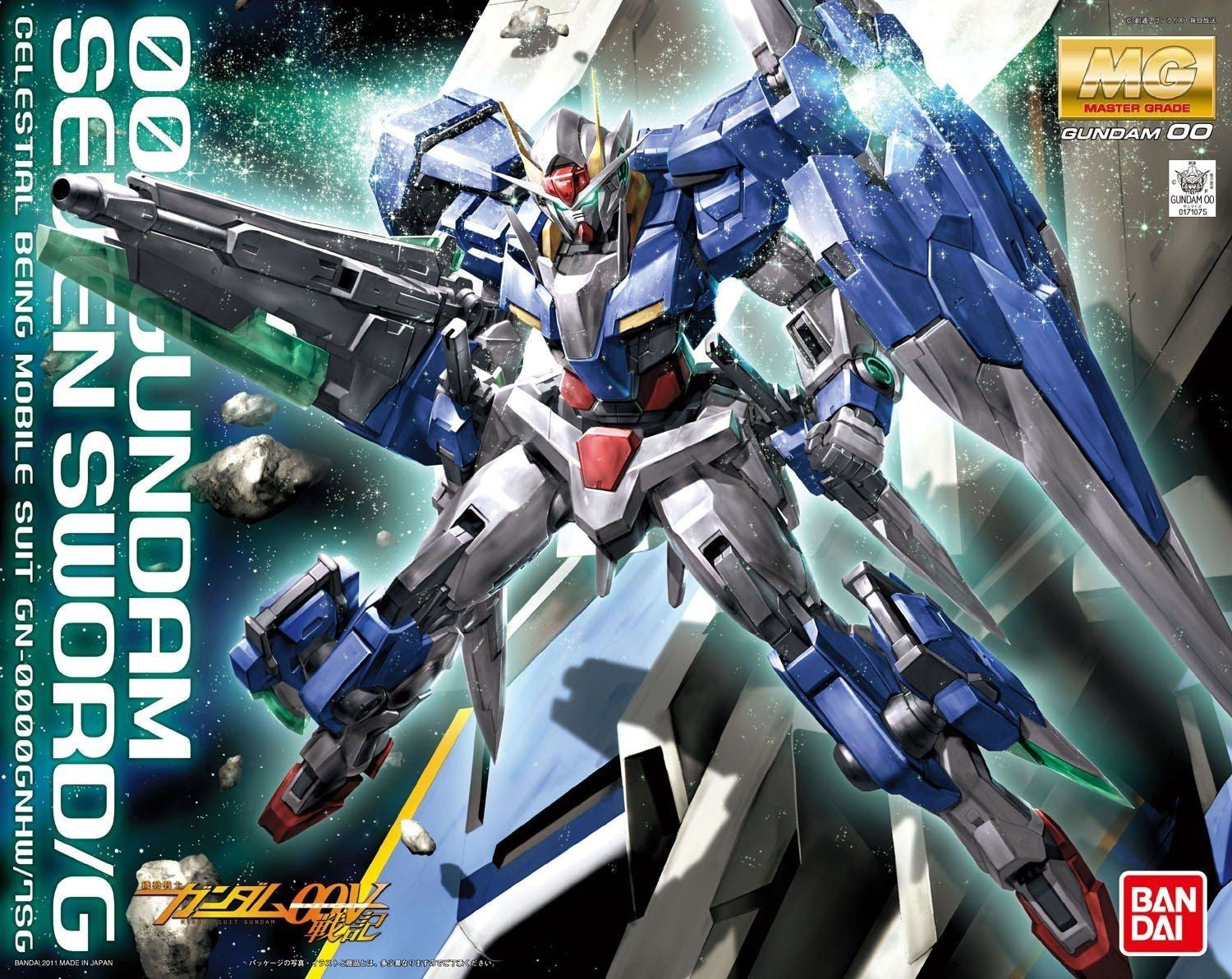 Bandai 1/100 MG 00 Gundam Seven Sword/G Celestial Being Mobile Suit GN-0000GNHW/7SG 5063083