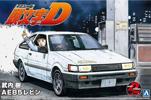 Aoshima 1/24 Initial D Takeuchi Itsuki Toyota AE85 Levin 059630
