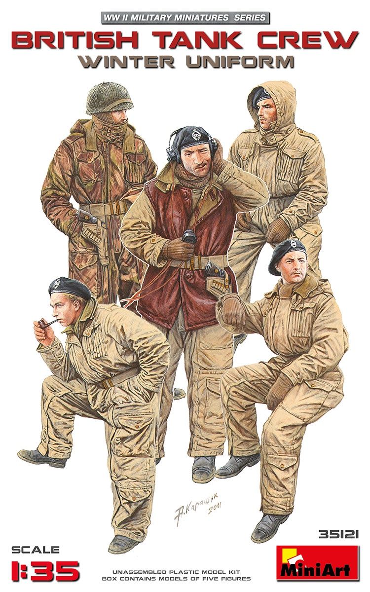MiniArt 1/35 British Tank Crew (Winter Uniform) 35121