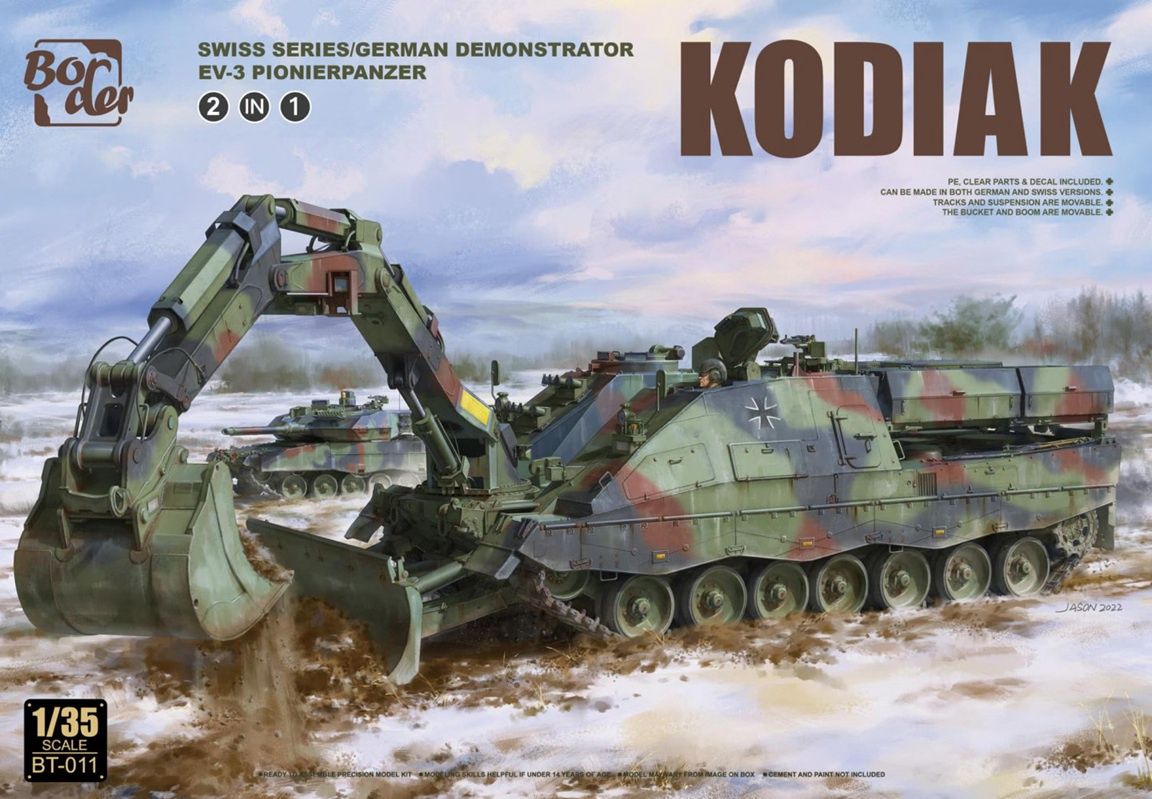 Border 1/35 Kodiak Swiss Series/German Demonstrator, EV-3 Pionierpanzer (2 in 1) BT011