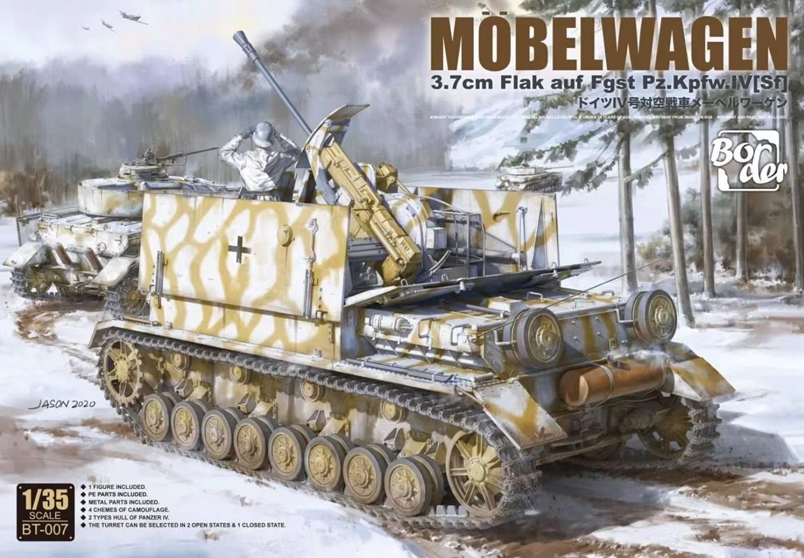 Border 1/35 Möbelwagen 3.7cm Flak auf Fgst. Pz.Kpfw. IV (Sf) BT007