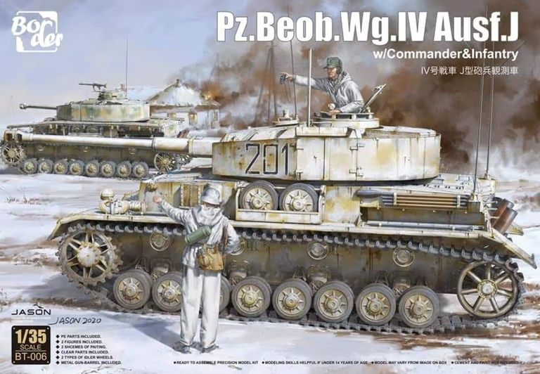 Border 1/35 Pz.Beob.Wg. IV Ausf. J w/Commander&amp;Infantry BT006