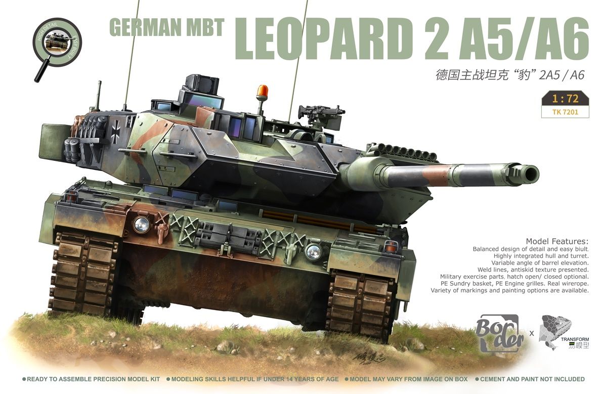 Border 1/72 German MBT Leopard 2A5/A6 TK7201