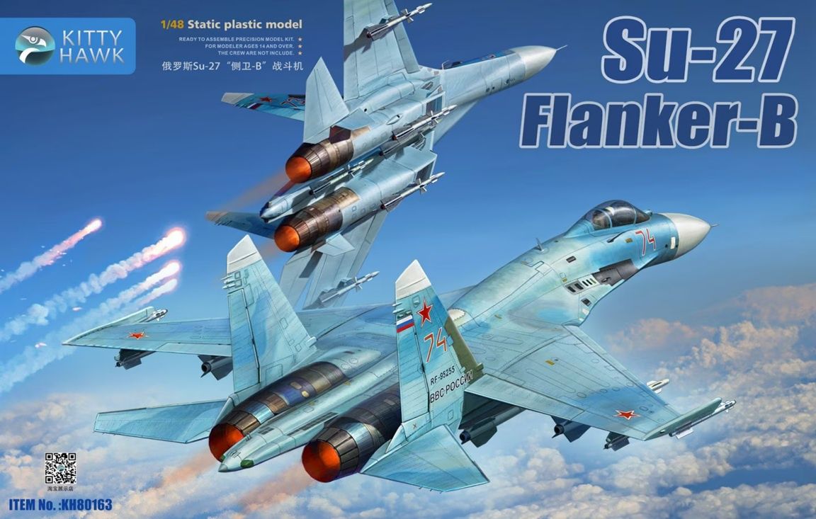 Kitty Hawk 1/48 Sukhoi Su-27 Flanker-B KH80163