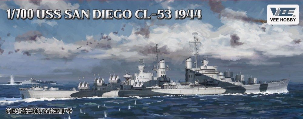 Vee Hobby 1/700 USS San Diego CL-53 1944 V57012