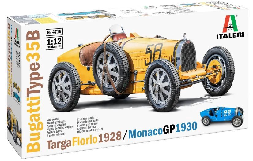 Italeri 1/12 Bugatti Type 35B - Targa Florio ‘29/Monaco GP ‘30 4716
