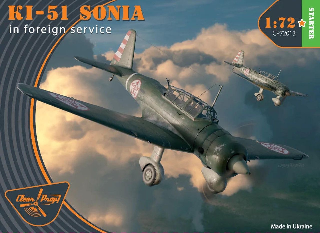 Clear Prop 1/72 Ki-51 Sonia In Foreign Service Starter Kit 72013