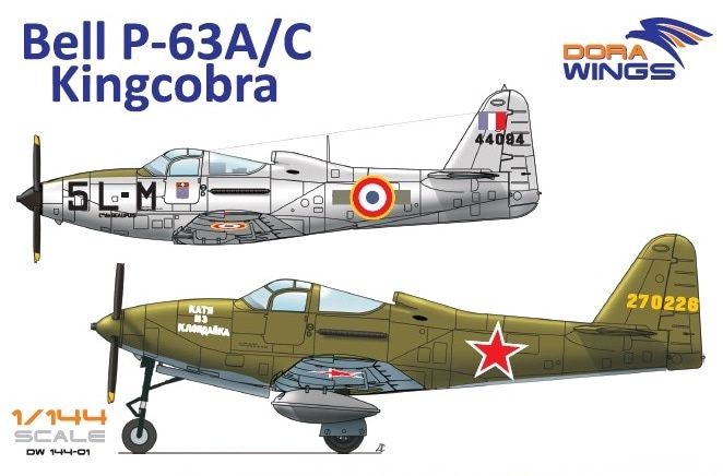 Dora Wings 1/144 Bell P-63A/C Kingcobra (2 in 1) 14401