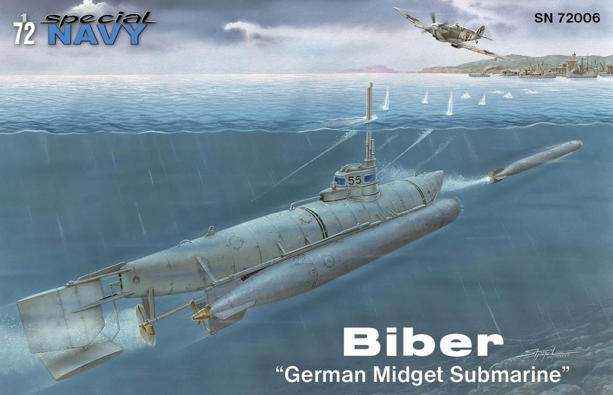 Special Hobby 1/72 Biber &#39;German Midget Submarine&#39; 72006N