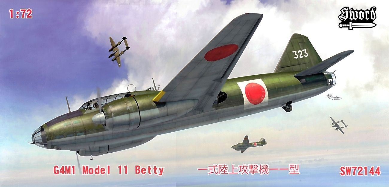 Sword 1/72 Mitsubishi G4M1 Model 11 &quot;Betty&quot; 72144