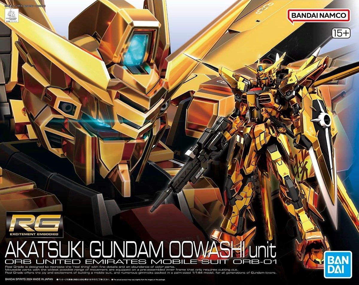 Bandai 1/144 RG #41 Akatsuki Gundam Oowashi unit ORB United Emirates Mobile Suit ORB-01 5067396